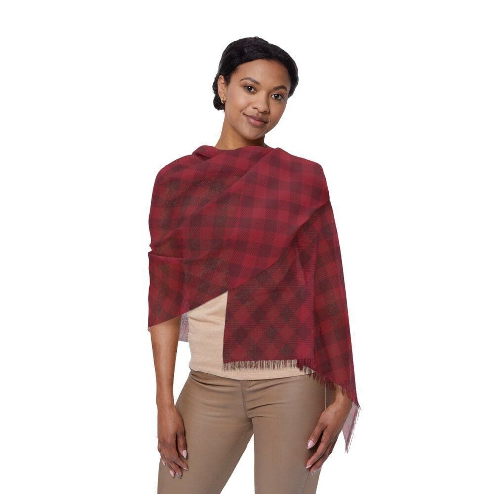 NWT Porter Anna- Crimson Women's Scarf in Gingham